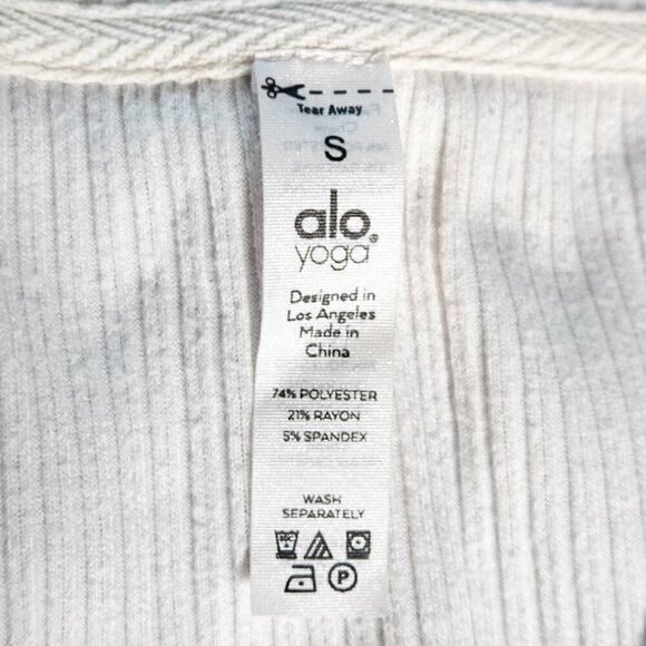ALO Yoga Muse V Neck Pullover - S Ivory - Picture 5 of 6